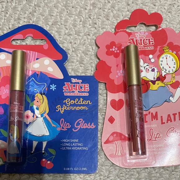 Alice in Wonderland 3 set of lipglosses - Picture 9 of 12